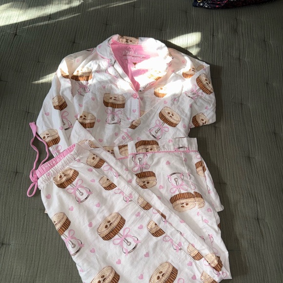 PJ Salvage Pink and White Espresso Martini Pajama Set - Picture 7 of 11